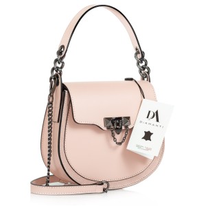 Geanta dama din piele naturala DiAmanti Marchesa Rosa